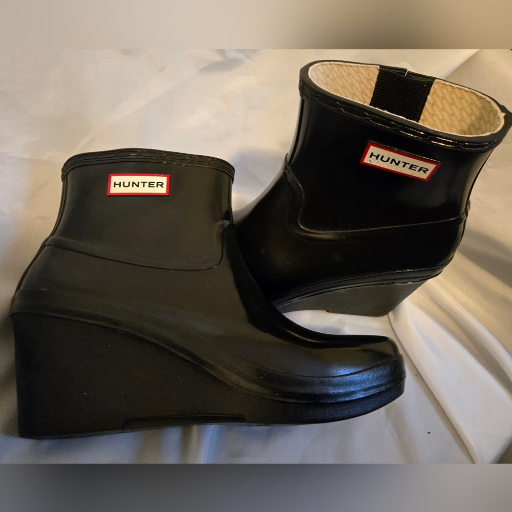 Hunter Black Rain & Snow Boots Womens
